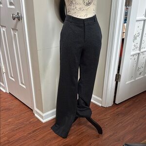 Cozy! BR Navy Patterned Tailored Trousers Logan Fit Sz 10